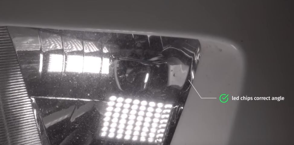 Chevy Camaro LED Headlights Bulb Step Beam Pattern Direction