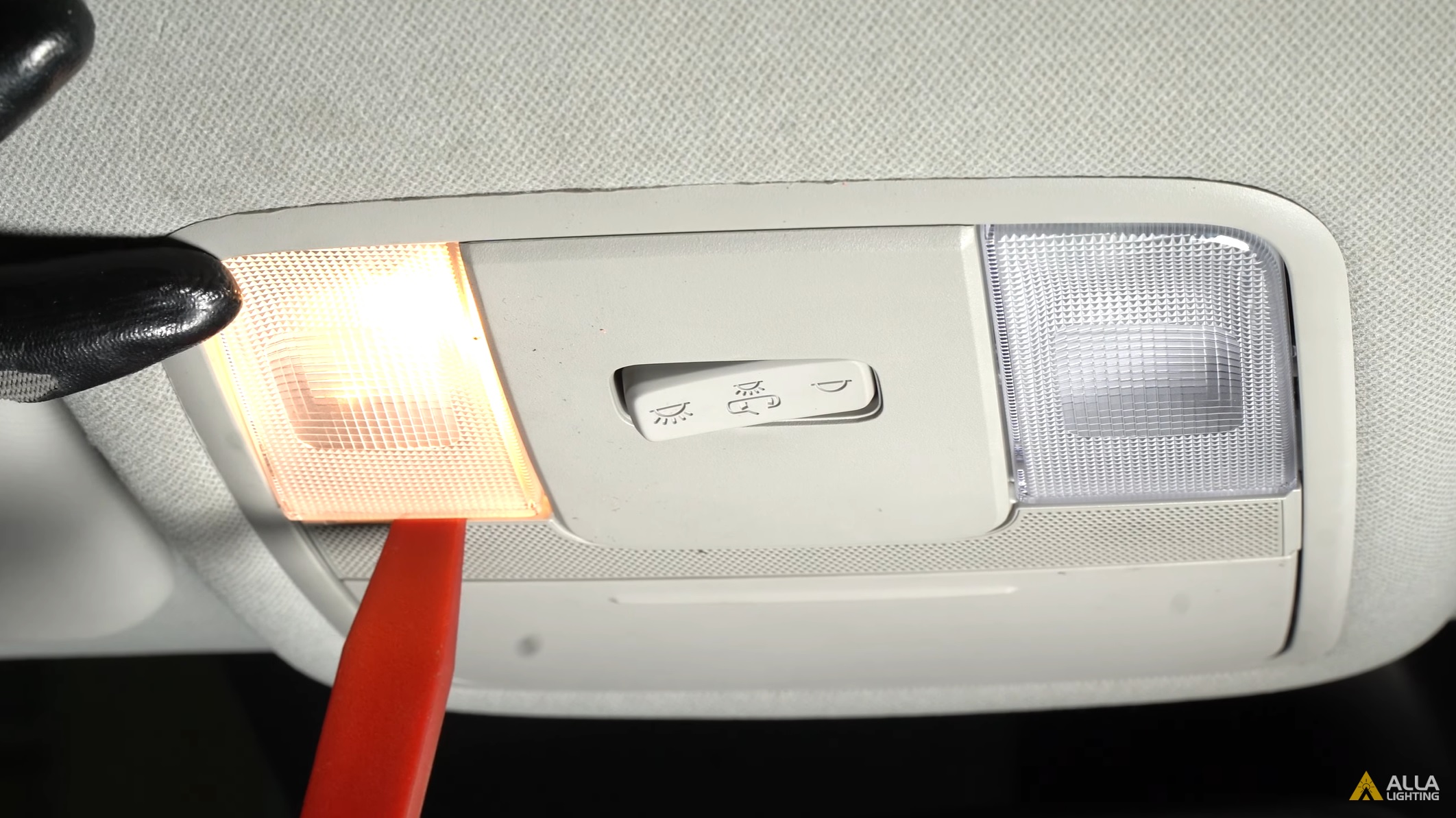 How to Replace 2022 Kia Soul Interior Map Light Bulb | LED Install 5