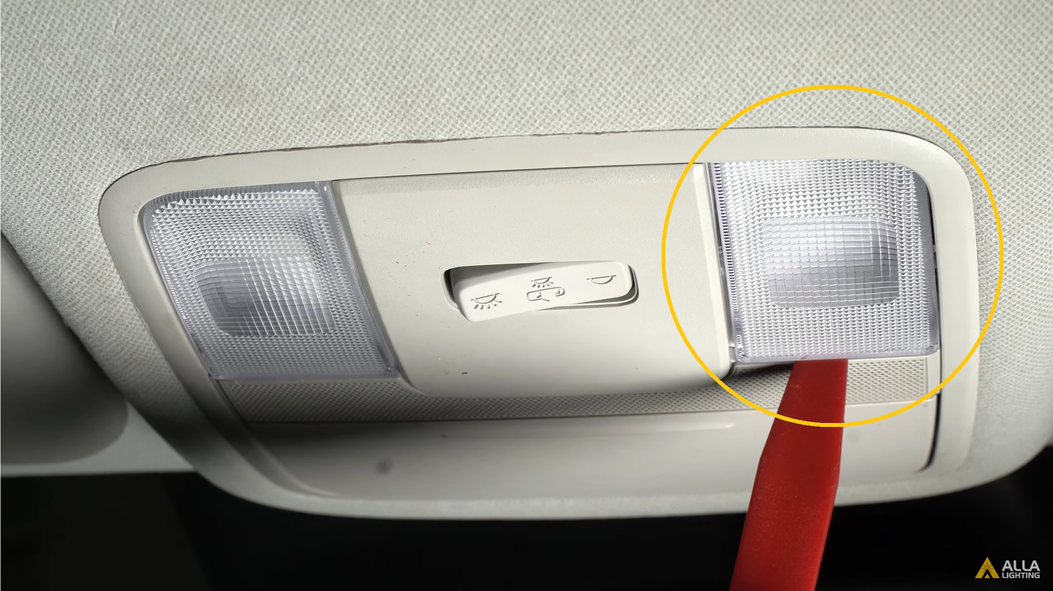 How to Replace 2022 Kia Soul Interior Map Light Bulb | LED Install 11