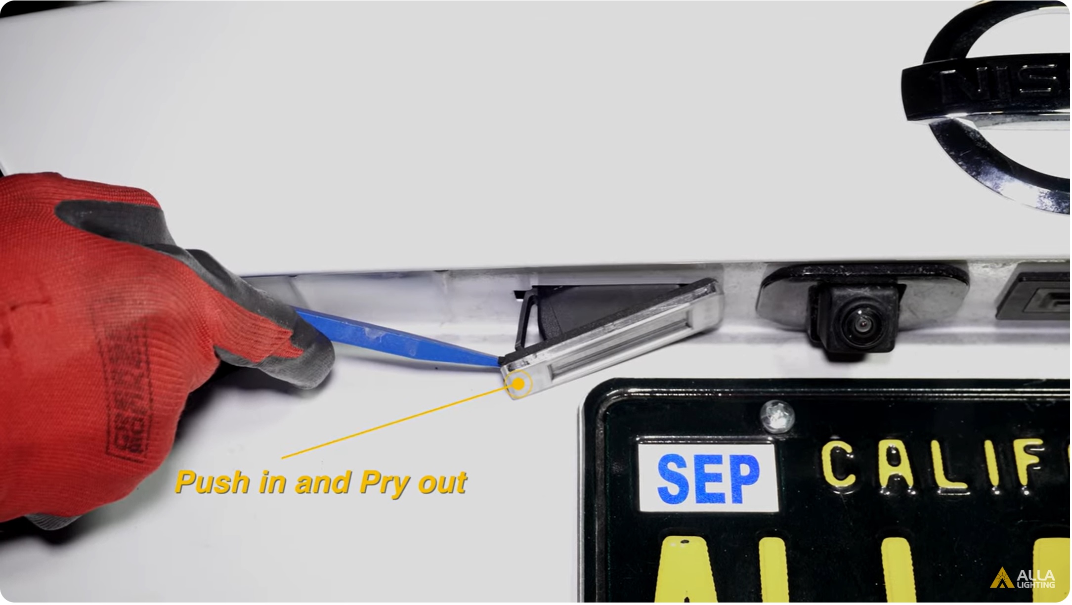 How to Replace 2020-2023 Nissan Sentra License Plate Light Assembly 5