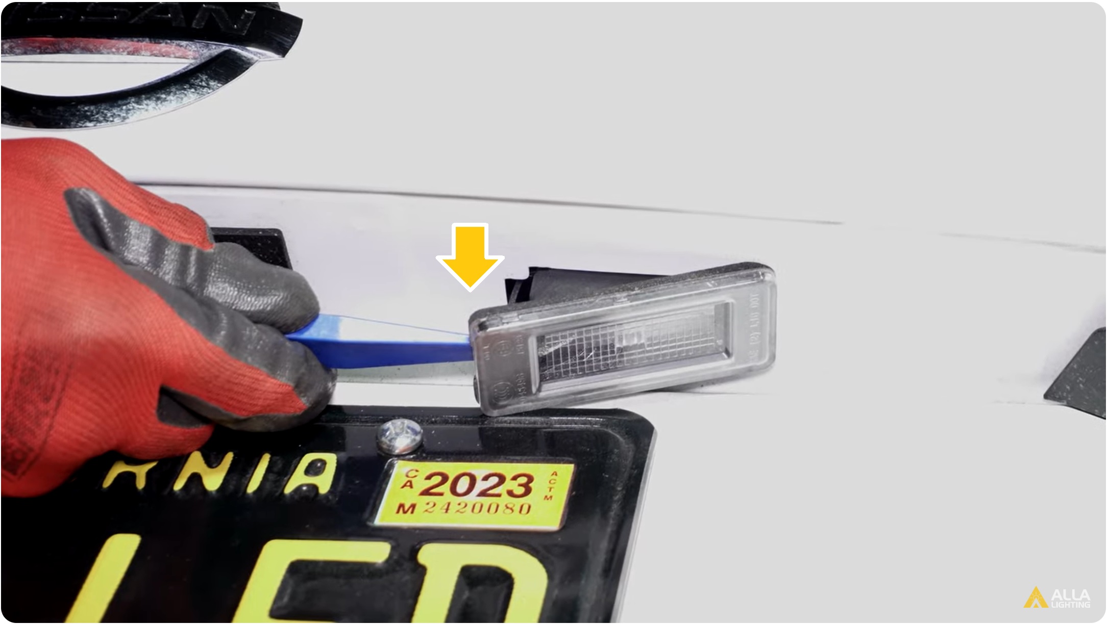 How to Replace 2020-2023 Nissan Sentra License Plate Light Assembly 13