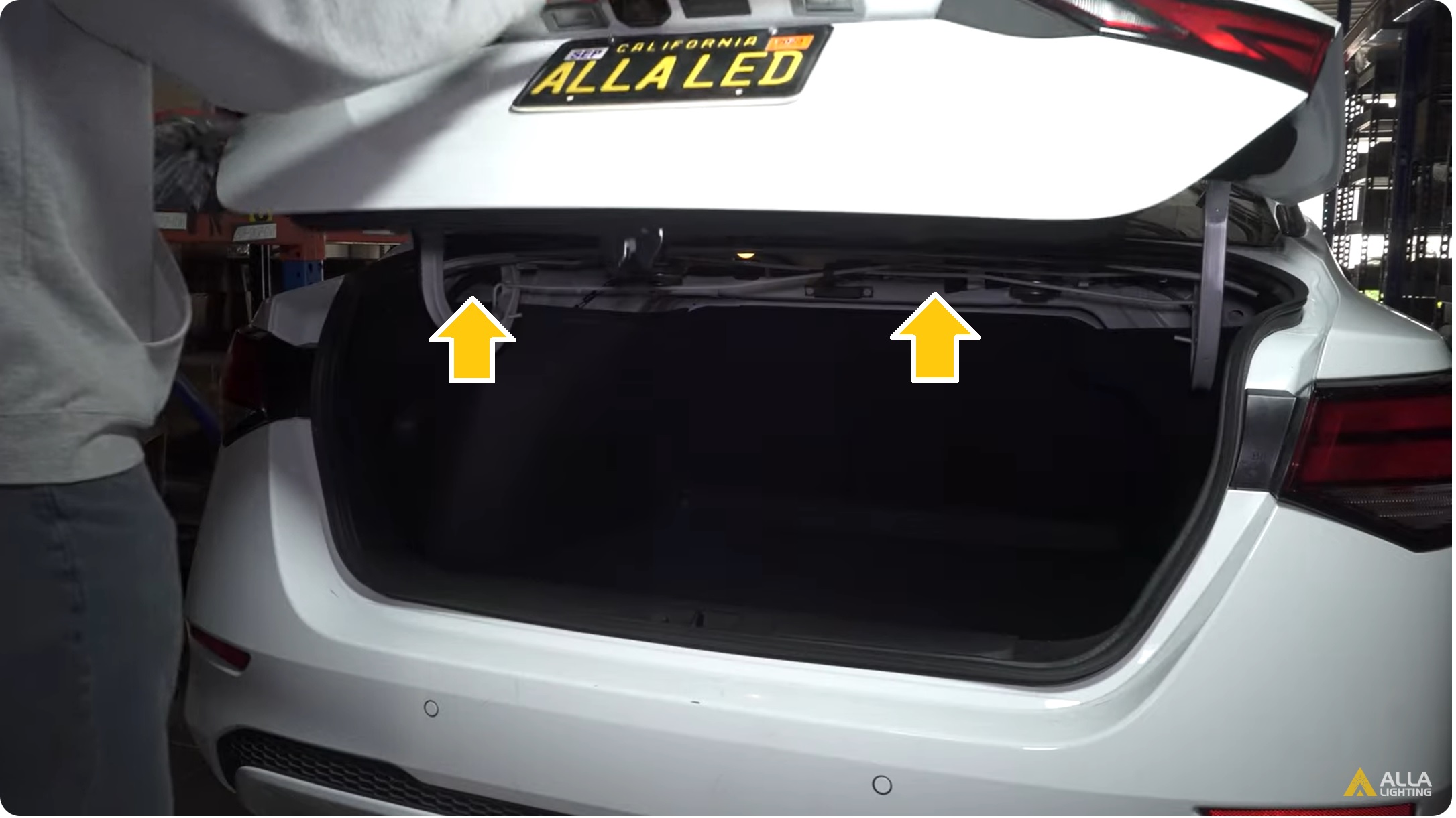 Easy Replace 2022 Nissan Sentra Trunk Cargo Lights with LEDs 4