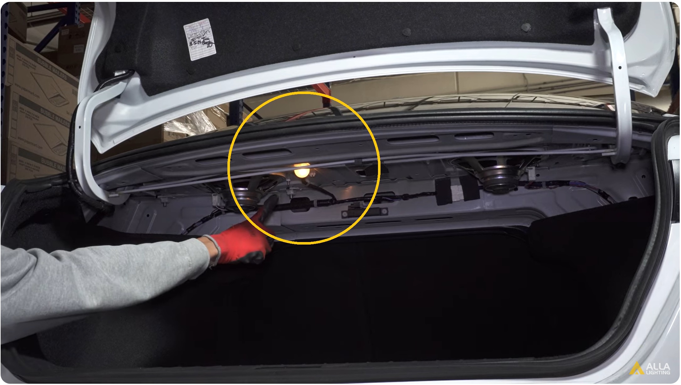 Easy Replace 2022 Nissan Sentra Trunk Cargo Lights with LEDs 5
