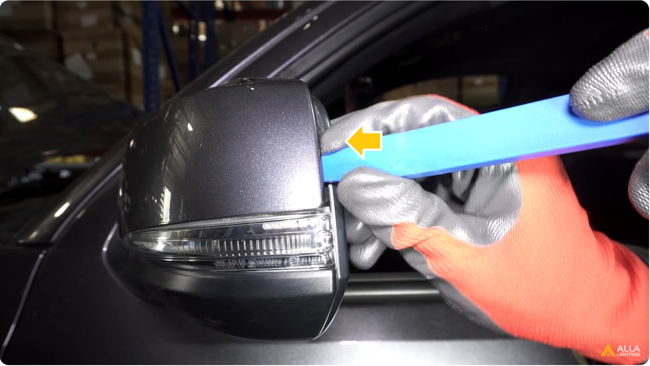 Easy How to Replace Toyota Tacoma Side Mirror Turn Signal Lights Assembly 4