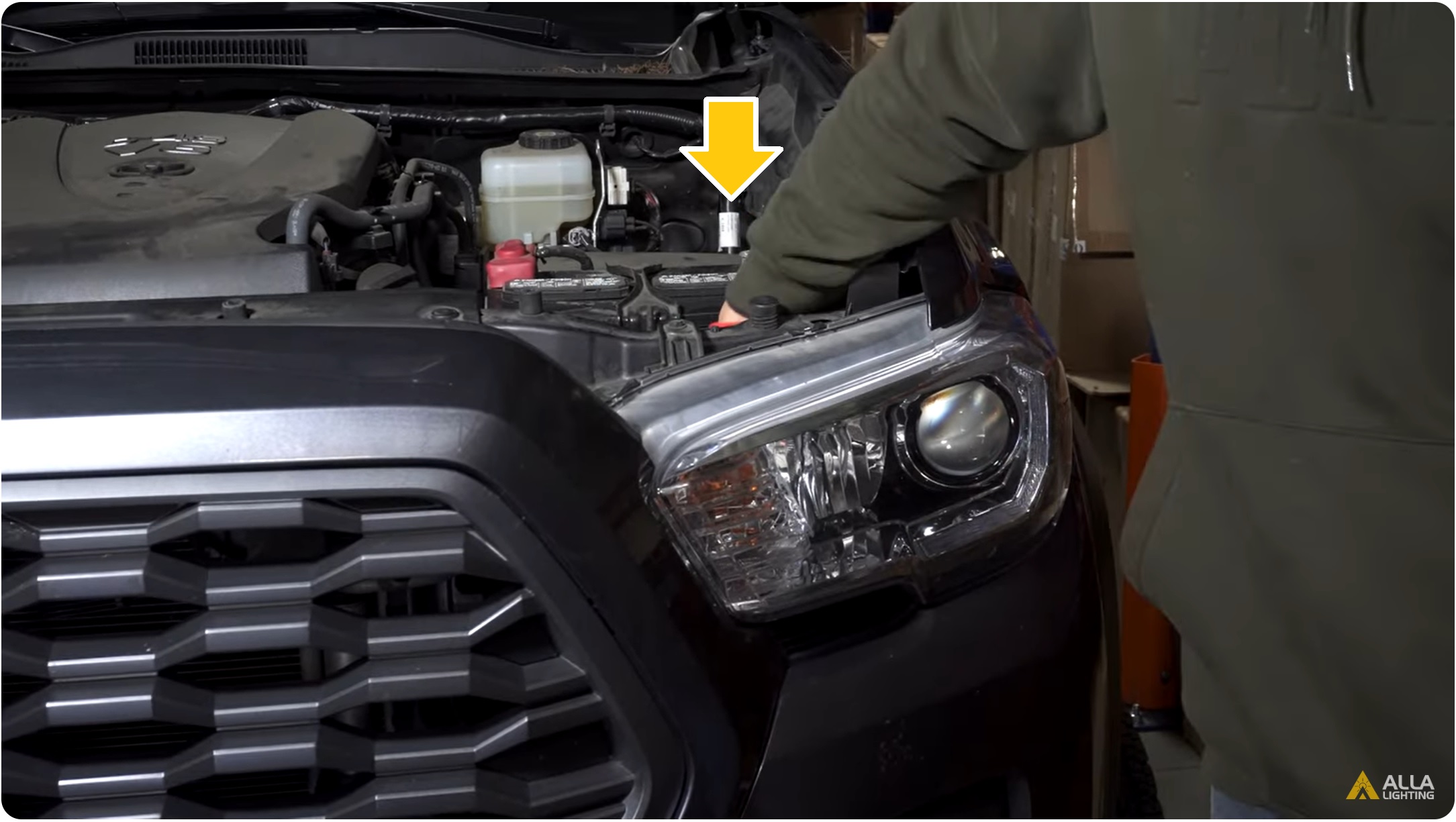 Fast How to Change 2019-2023 Toyota Tacoma High Beam bulbs 4