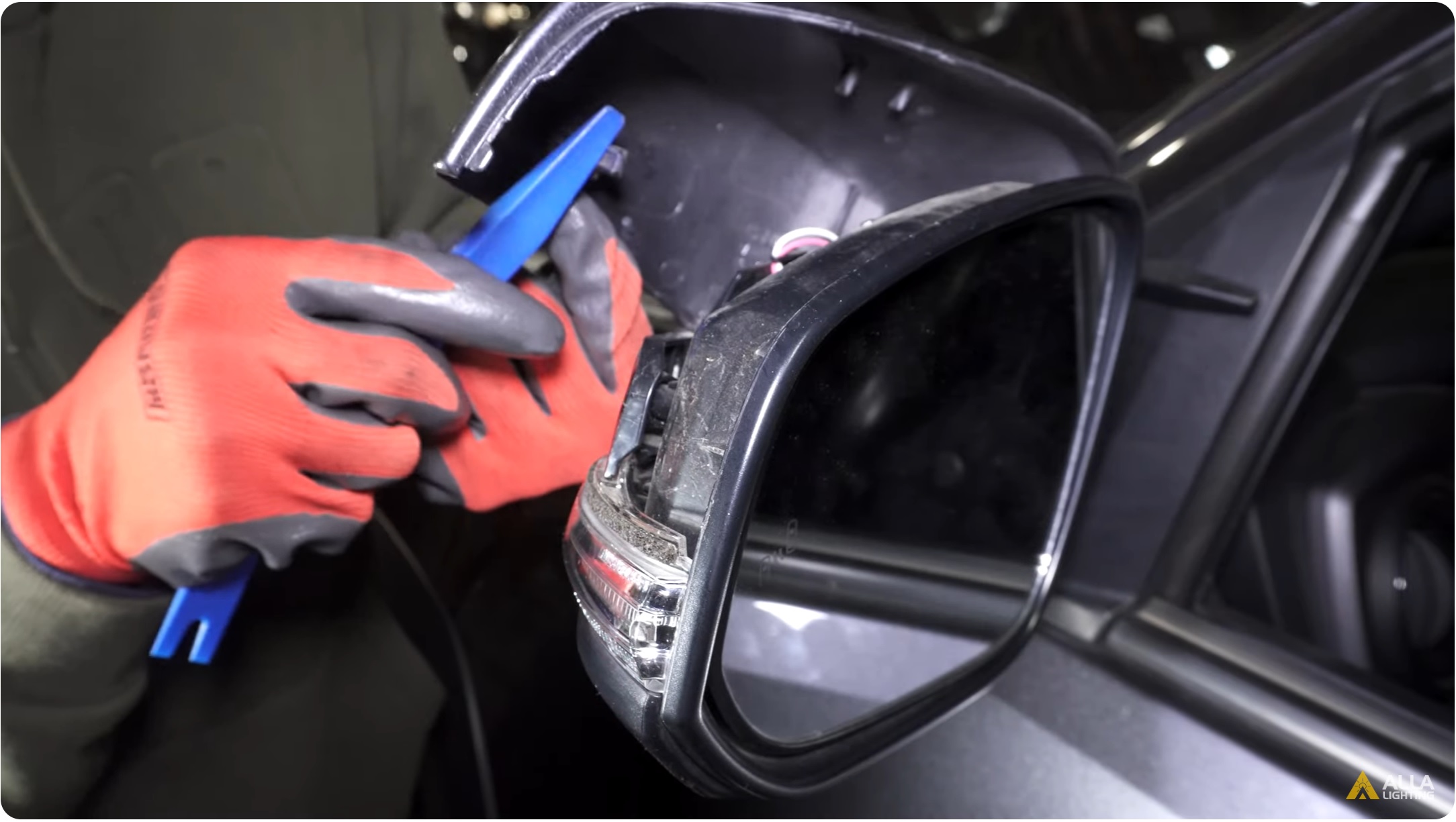 Easy How to Replace Toyota Tacoma Side Mirror Turn Signal Lights Assembly 9