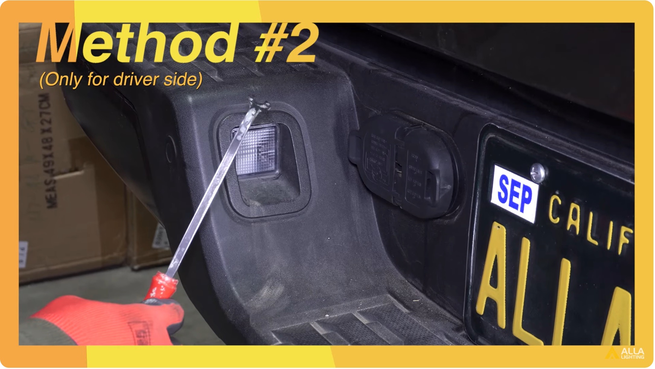 Easy How to Change 2016-2023 Toyota Tacoma License Plate Lights to LEDs 10