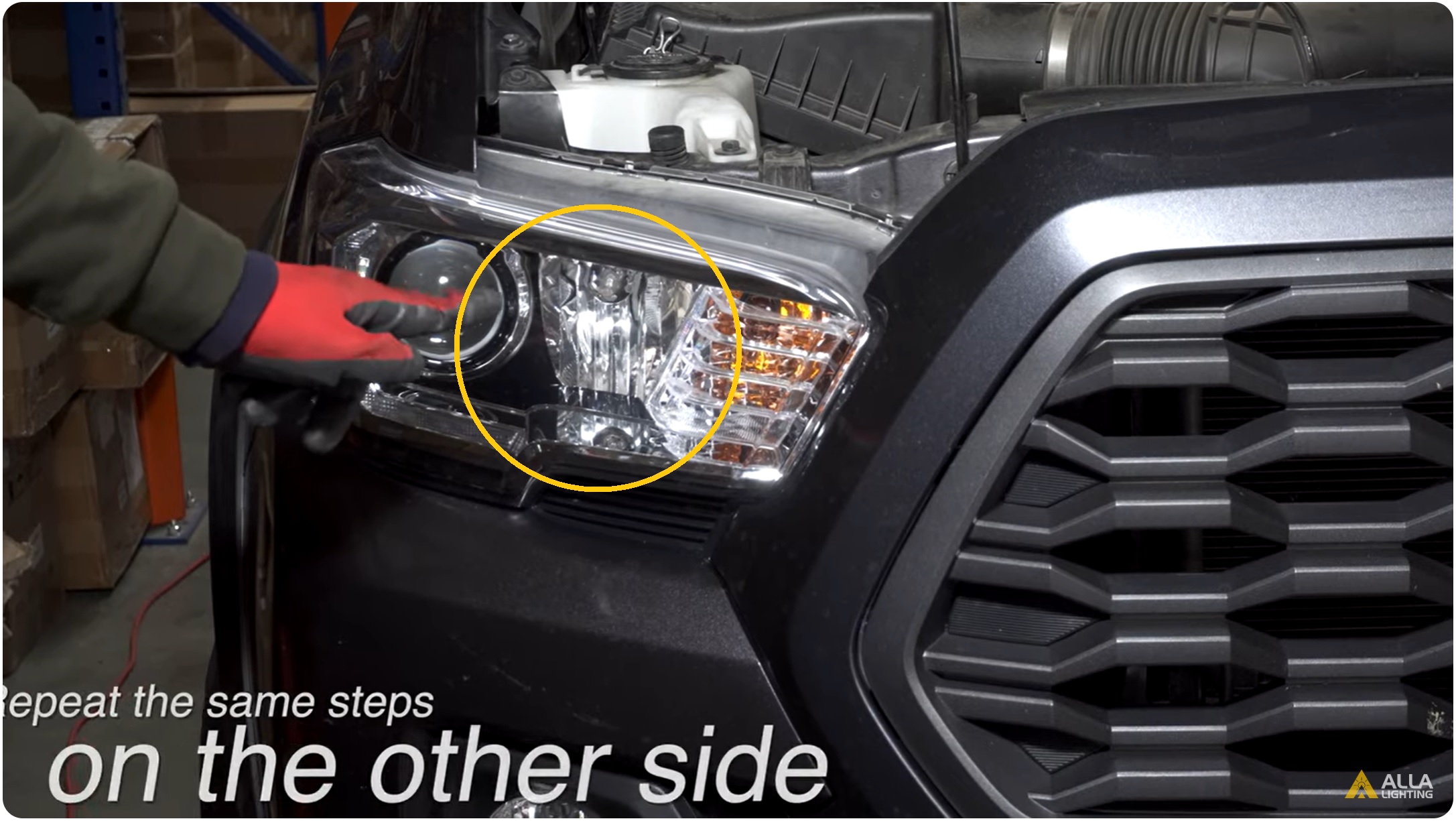 Fast How to Change 2019-2023 Toyota Tacoma High Beam bulbs 17
