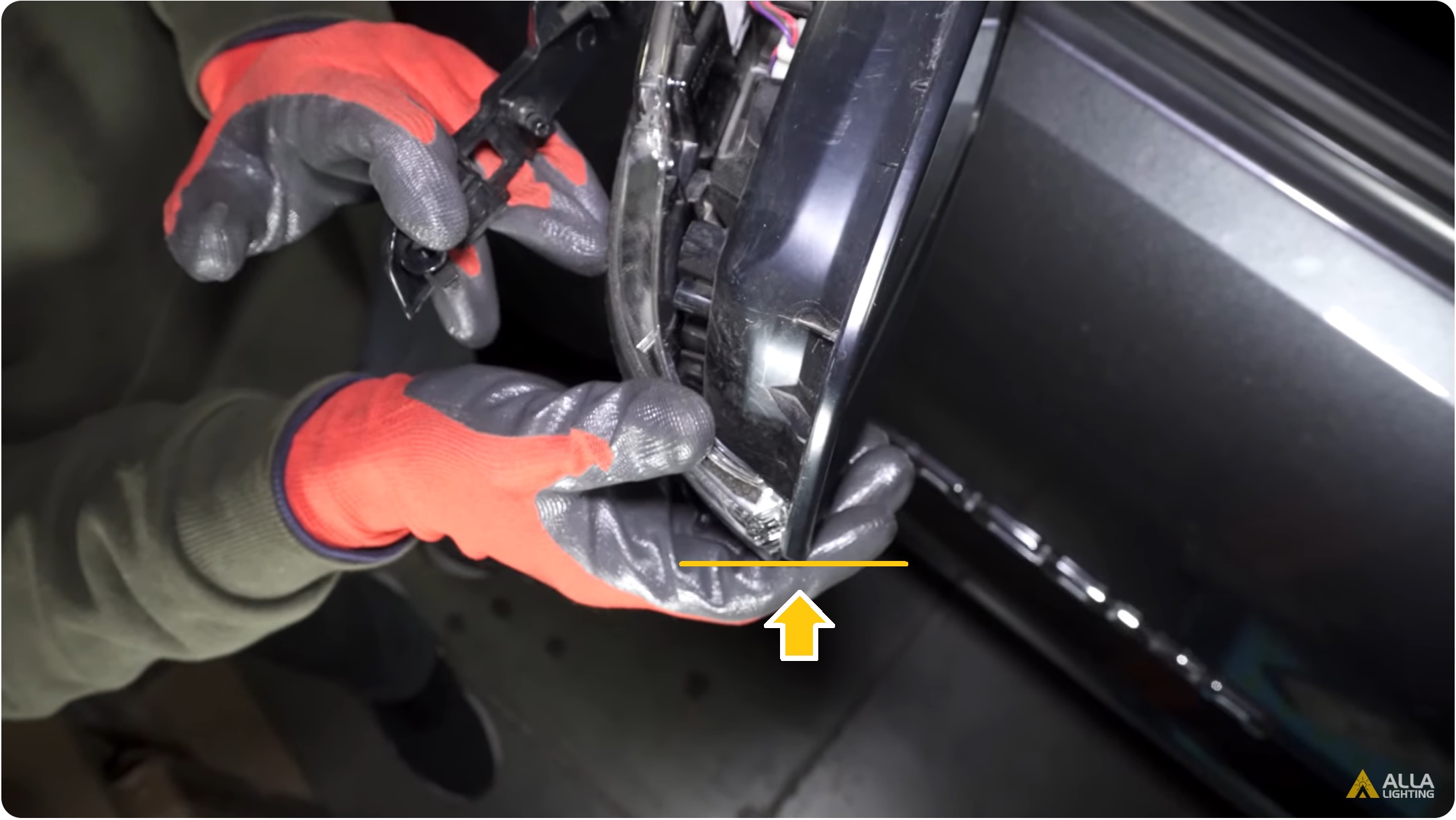 Easy How to Replace Toyota Tacoma Side Mirror Turn Signal Lights Assembly 20