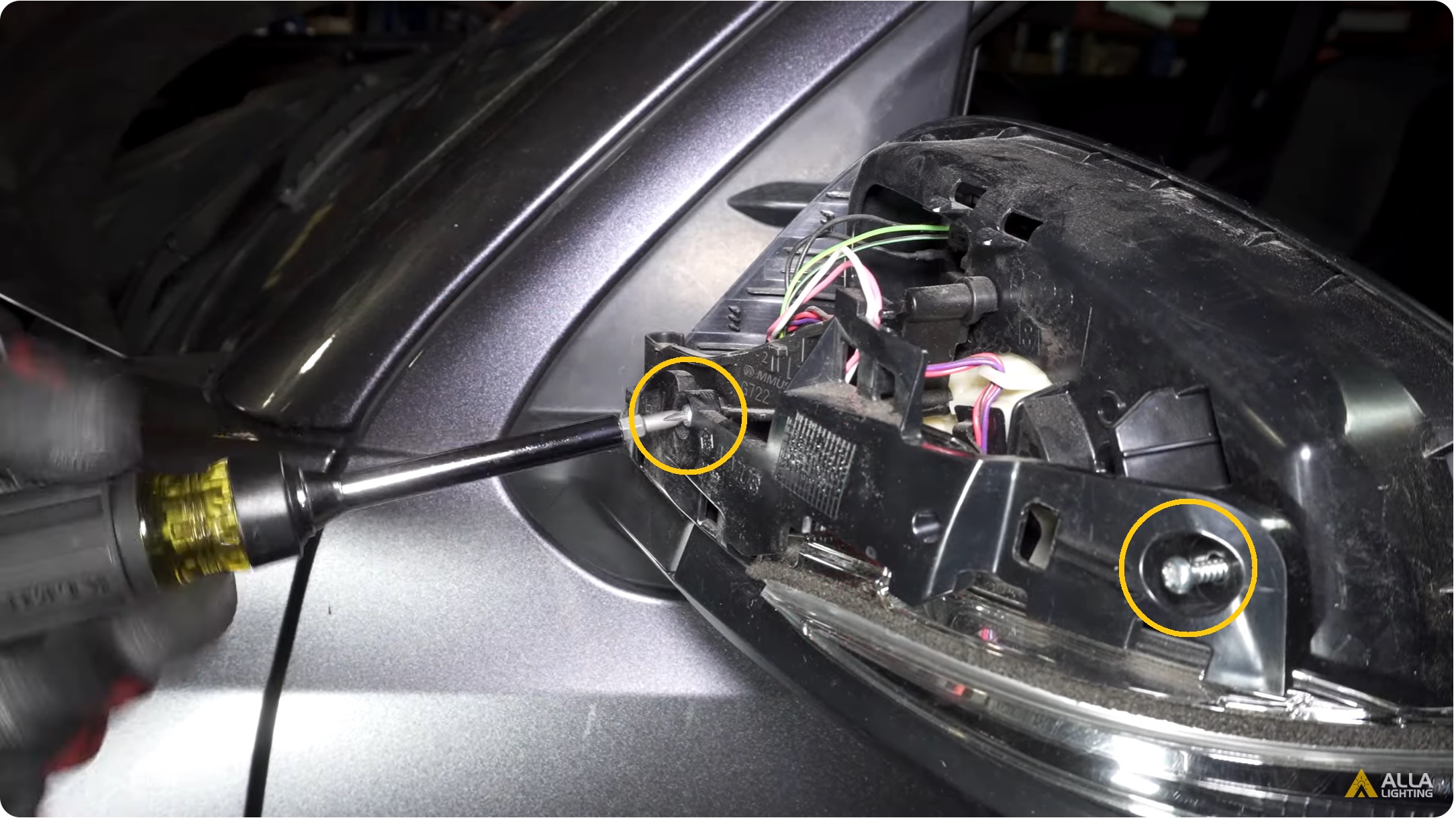 Easy How to Replace Toyota Tacoma Side Mirror Turn Signal Lights Assembly 22