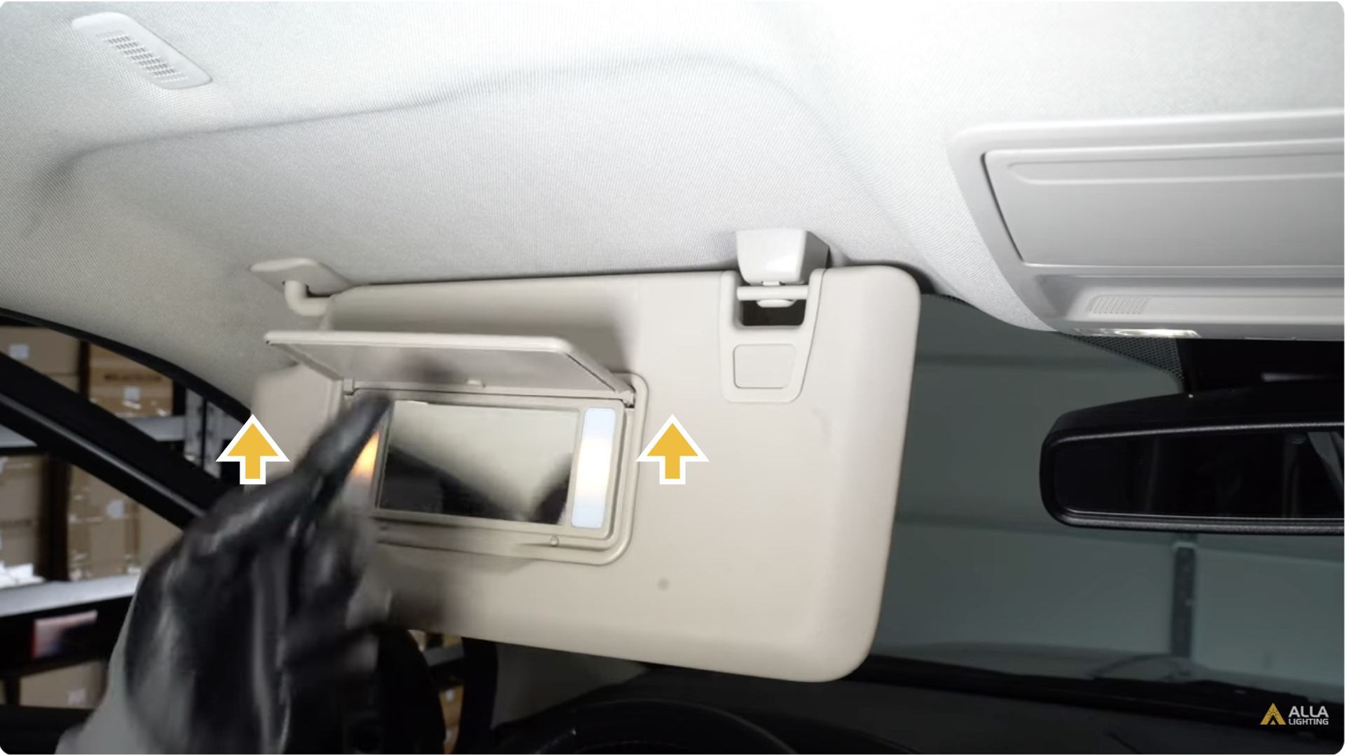 How to install 2019-2023 Ford Ranger Vanity Mirror Light 4