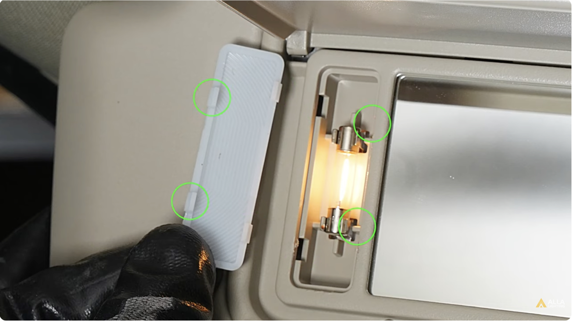 How to install 2019-2023 Ford Ranger Vanity Mirror Light 8