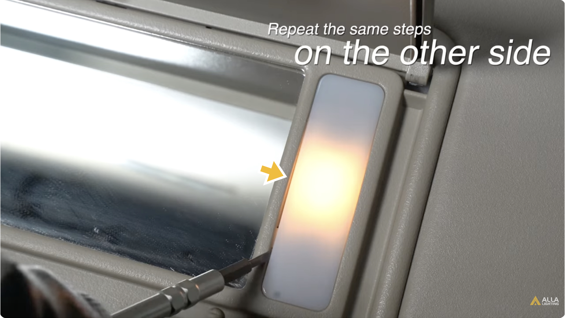 How to install 2019-2023 Ford Ranger Vanity Mirror Light 15